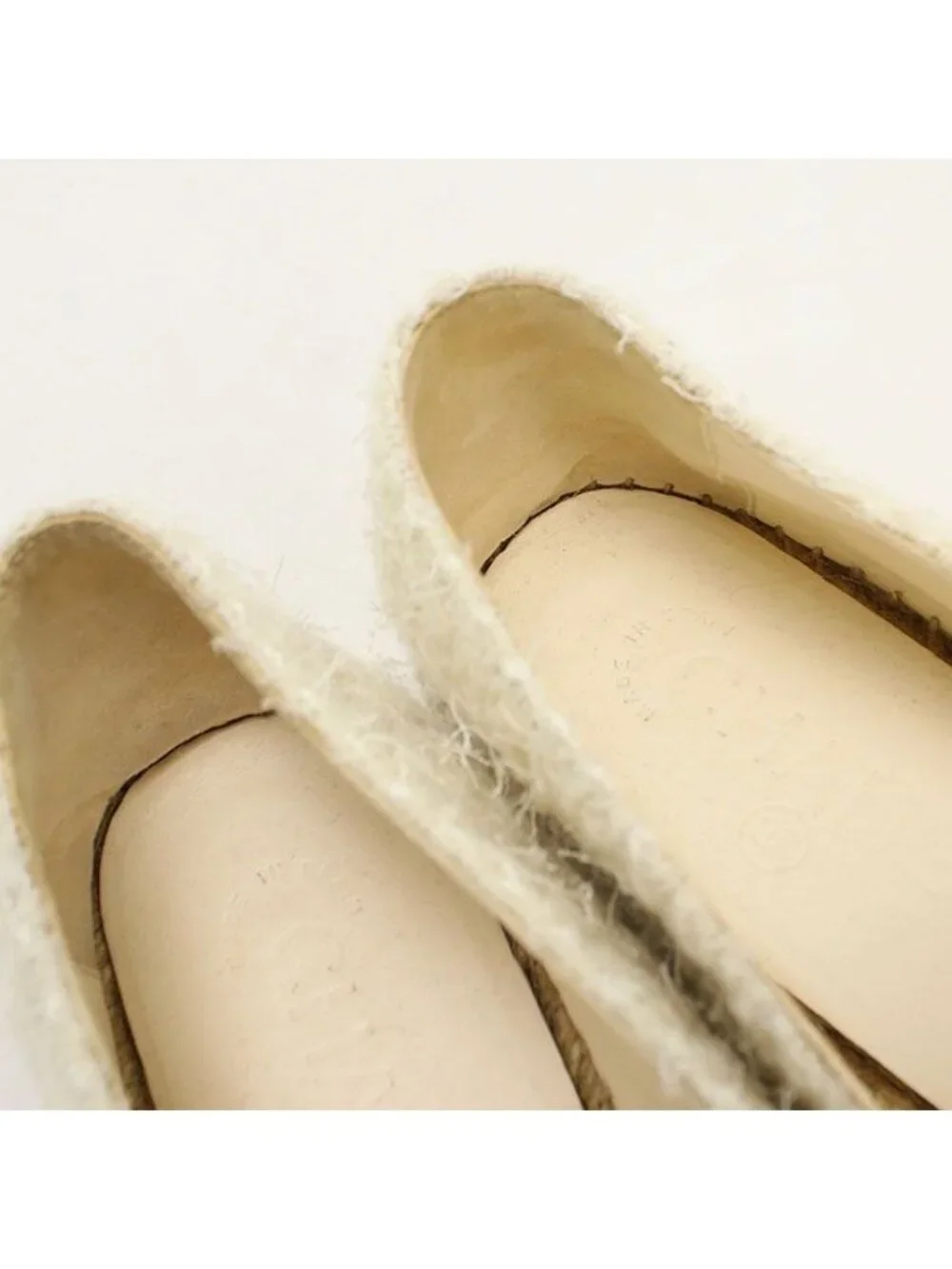 Chanel Espadrilles CC Logo Shoes Tweed